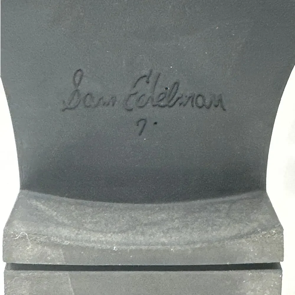 Sam Edelman Lulia Chelsea Boots Camel Suede Brown Water Resistant Sz 7 Pull On - Picture 9 of 10